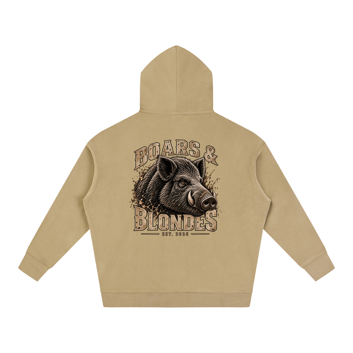Boarin blokes Oversize Fleeced Hoodie