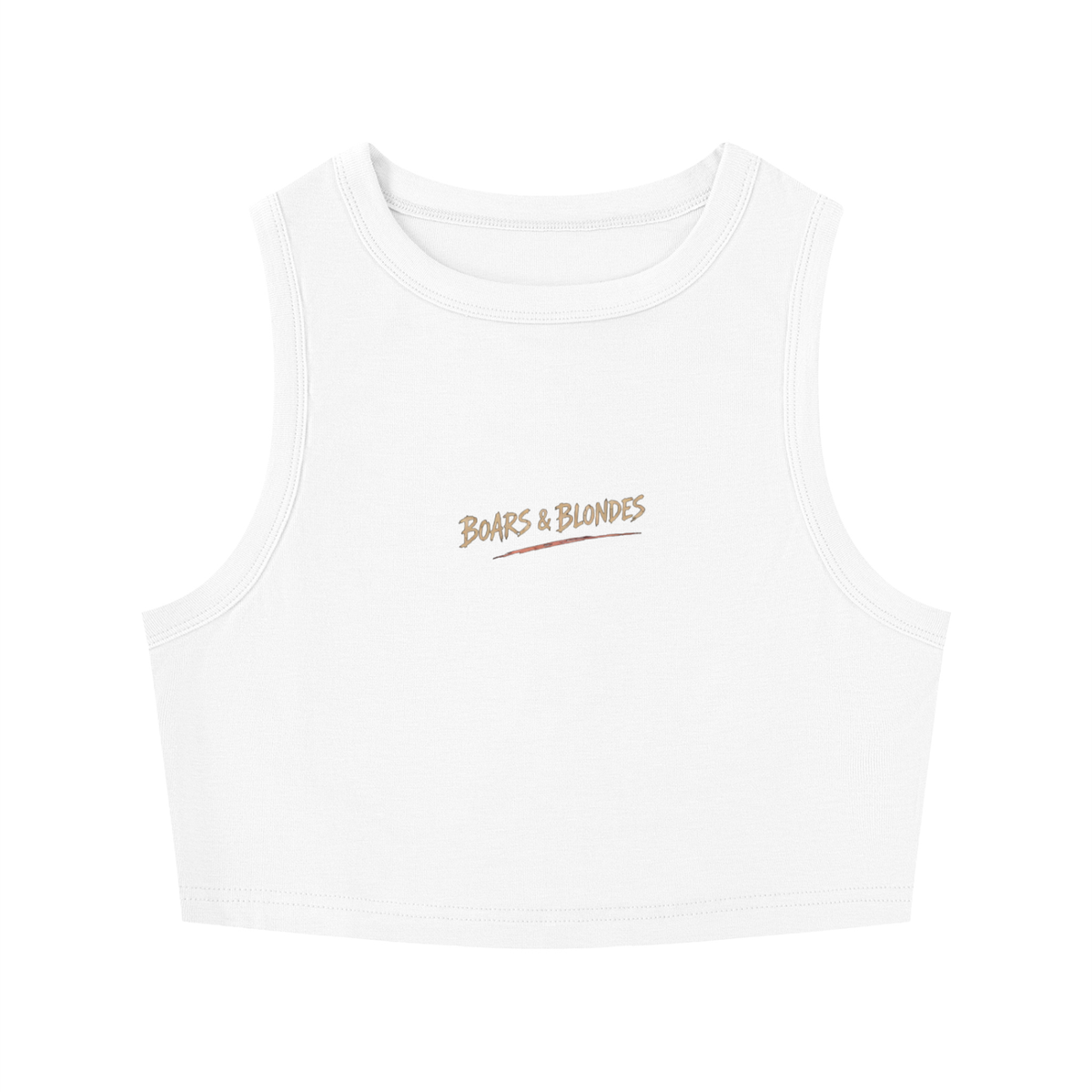 Boars & Blondes Crop Tee