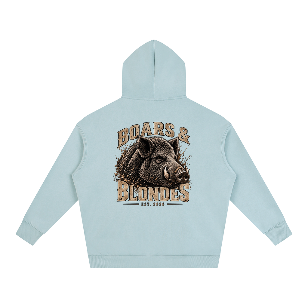 Boarin blokes Oversize Fleeced Hoodie