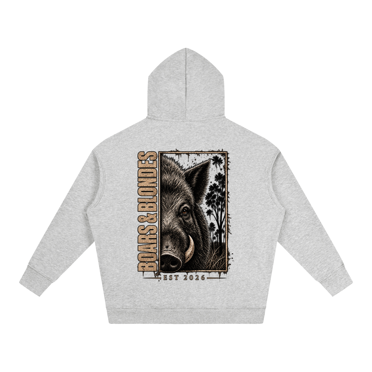 Boar Country Oversize Fleeced Hoodie