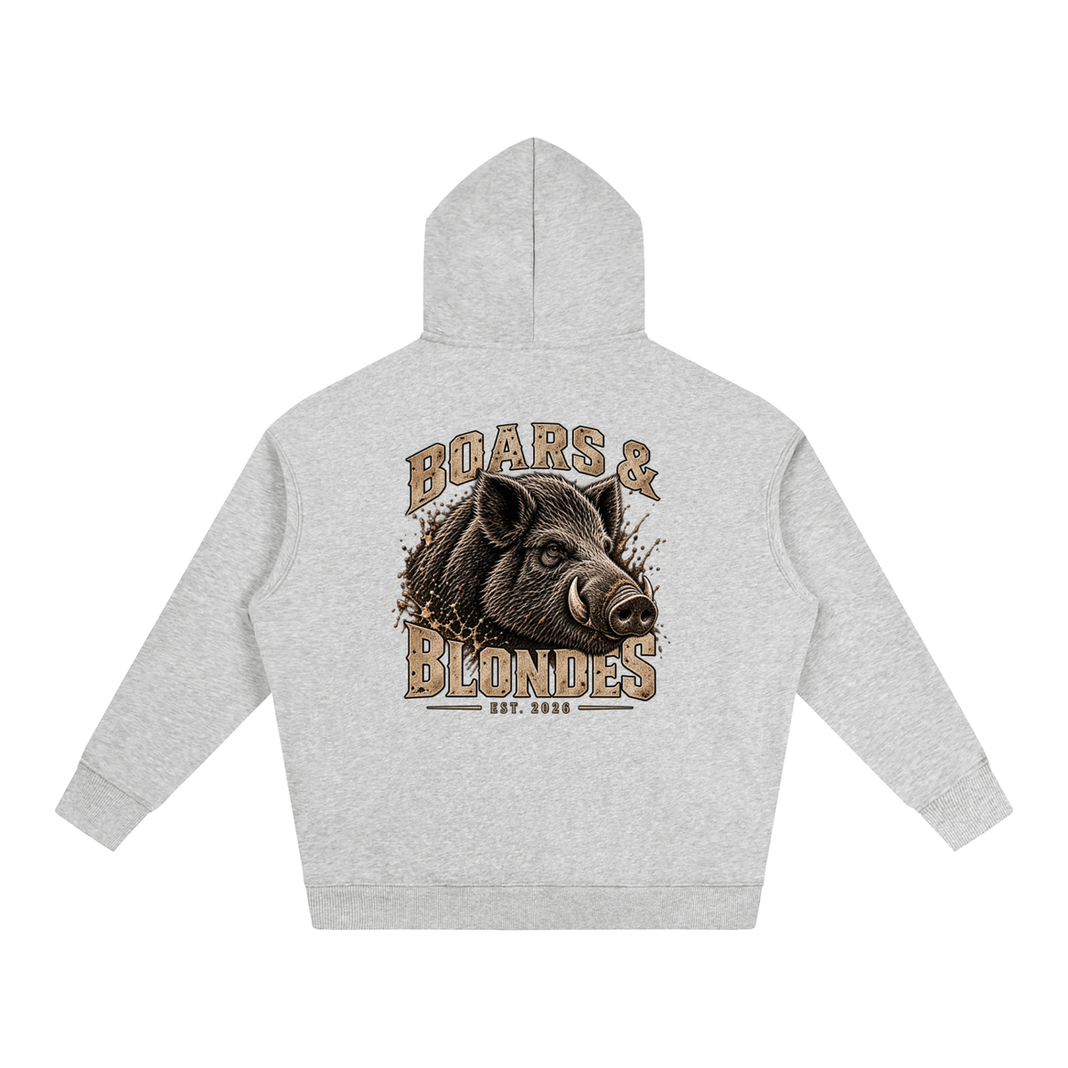 Boarin blokes Oversize Fleeced Hoodie