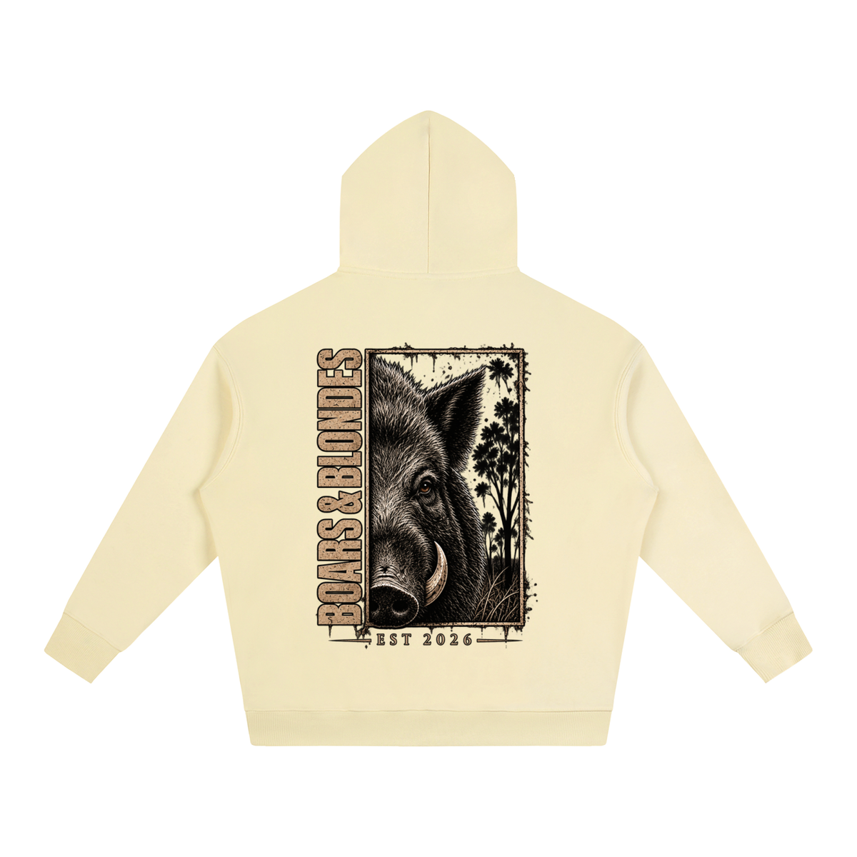 Boar Country Oversize Fleeced Hoodie