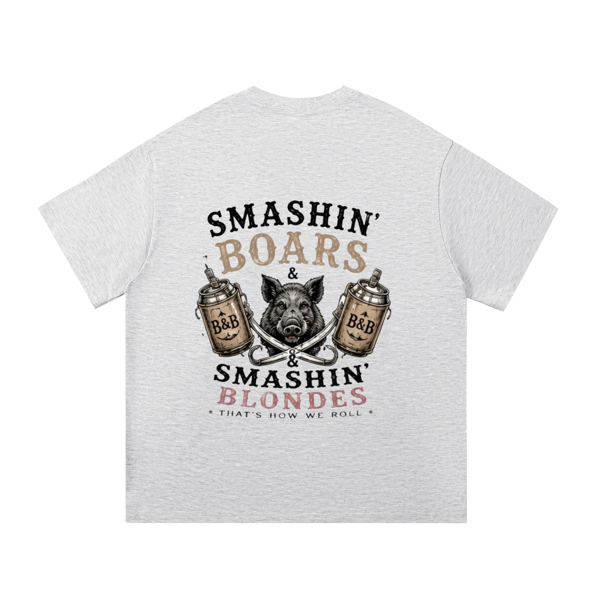 Smashin Boars & Blondes Mens Cotton T-Shirt