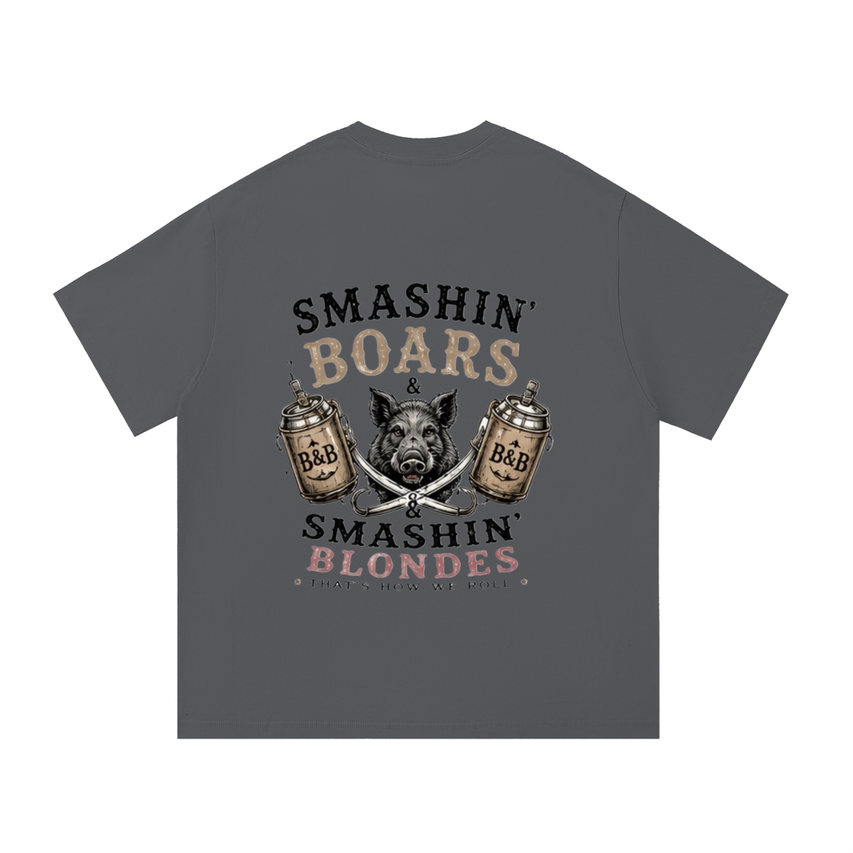 Smashin Boars & Blondes Mens Cotton T-Shirt