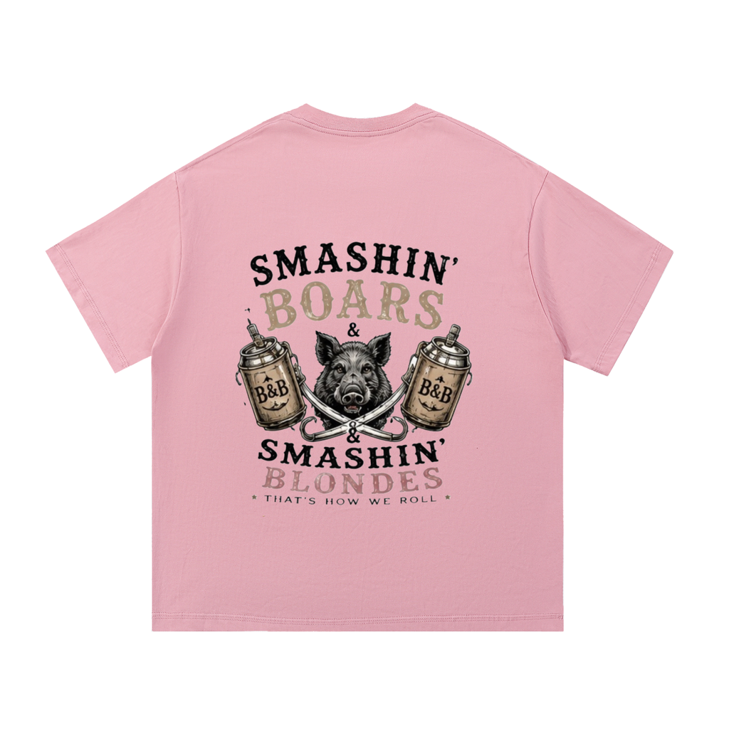 Smashin Boars & Blondes Mens Cotton T-Shirt