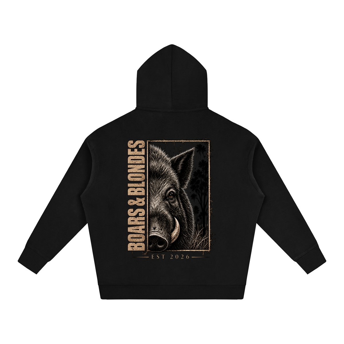 Boar Country Oversize Fleeced Hoodie