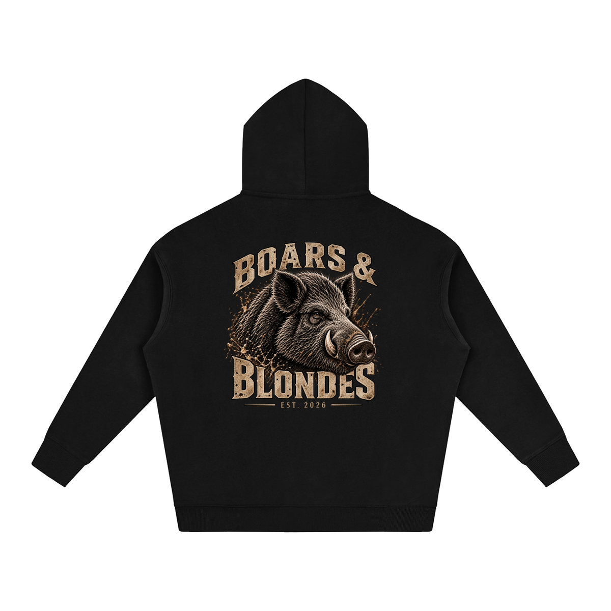 Boarin blokes Oversize Fleeced Hoodie