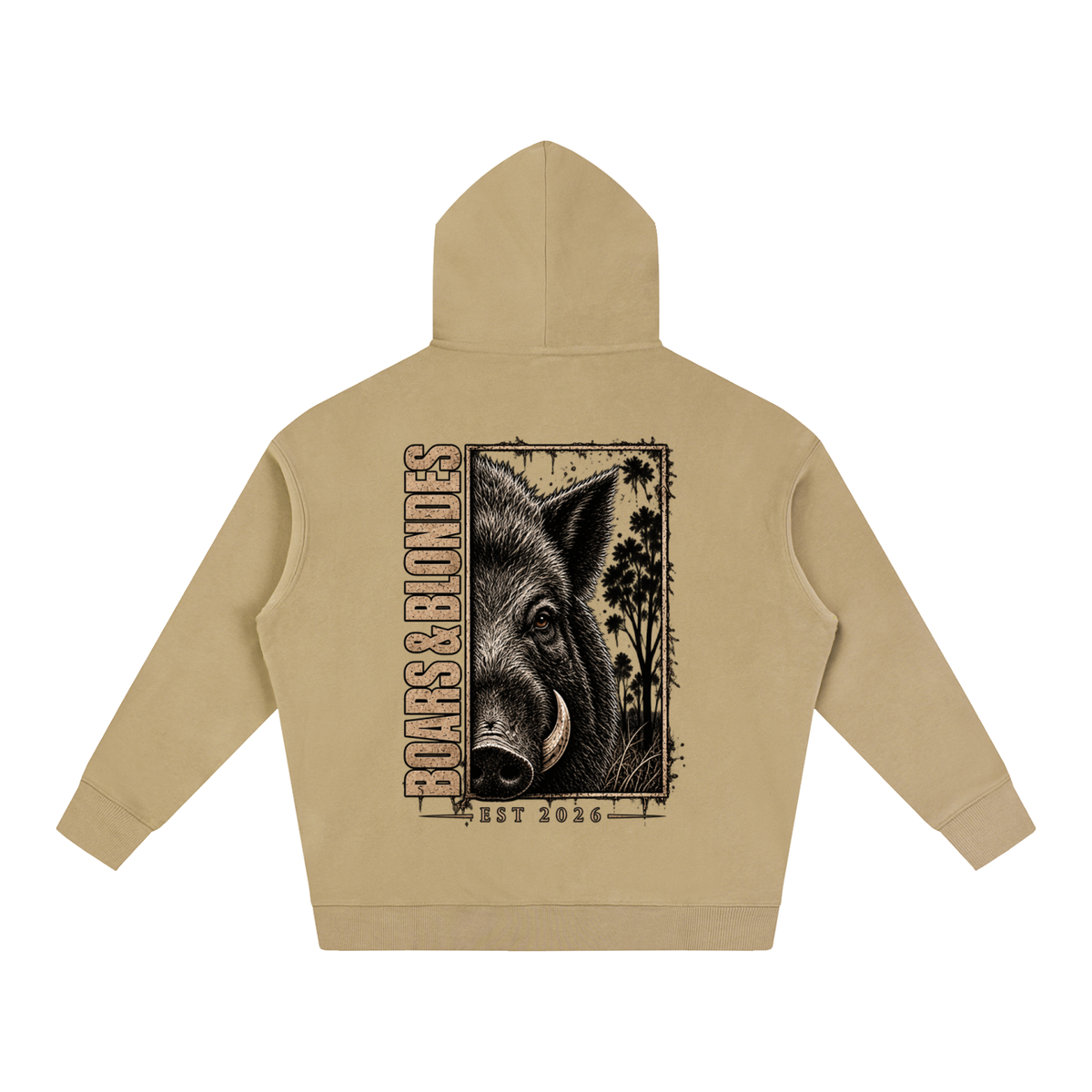 Boar Country Oversize Fleeced Hoodie