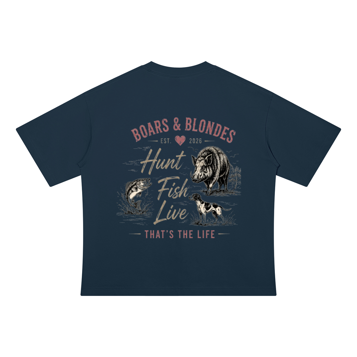 Hunt, Fish & Live Cotton T-Shirt